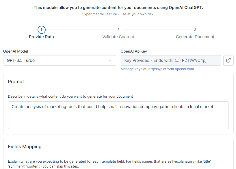 Интеграция Documentero с ChatGPT для генерации документов